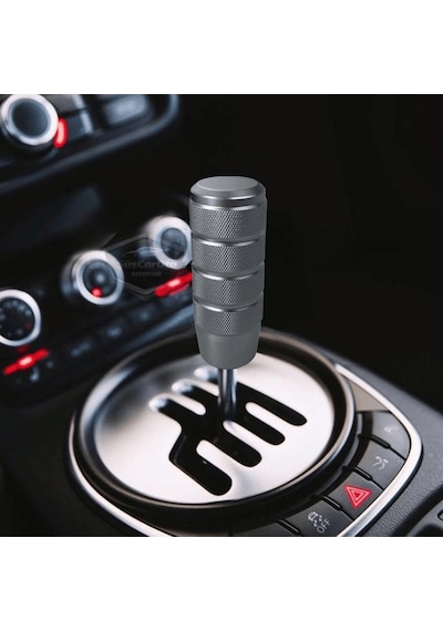 Üniversal 9.5 Cm Jdm Metal Spor Görünümlü Vites Topuzu Aparatlı Alüminyum Alaşım Otomatik-manuel Yarış Vites Kolu Titanyum Gri 00 Şüscaroto Aksesuar Titanyum Gri