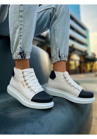 Saklımoda Ch258 Gbt Roma Colourful Erkek Bot Beyaz/sıyah Çok Renkli