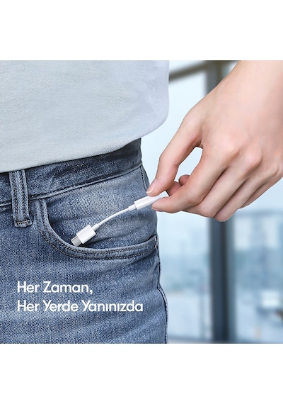 Tak Çalıştır Mikrofonlu Type-c To Aux Kulaklık Jak Dönüştürücü