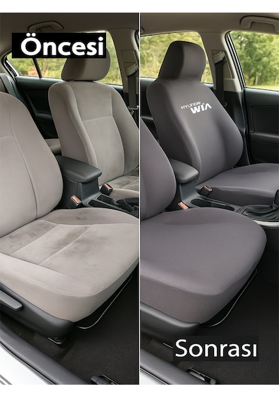 Her Mevsim Rahatlik Sunan Hyundai Elantra İle Uyumlu Oto Koltuk Kilifi İle Aracinizda Ferahlik Gri