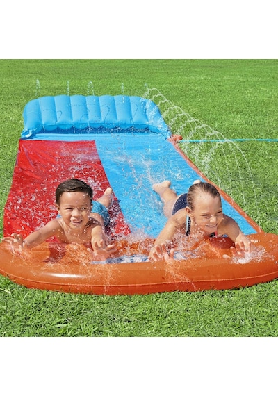 Bestway H2ogo Tsunami Splash Ramp Çift Kaydırak 488 Cm Çok Renkli