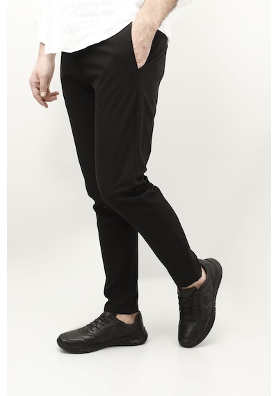 Gönderi(R) Erkek Siyah Bağcıklı Hakiki Deri Comfort Sneaker Ddma73542604 Siyah