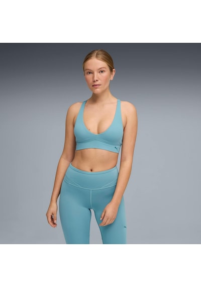 Puma Shapeluxe Plunge Spor Sütyeni 527481 46 Mavi