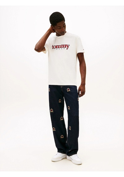 Tommy Hilfiger Tjm Normal Kesim Aplikeli Grafik Baskılı Erkek Beyaz T-shirt Dm0dm22719ybh Beyaz Tommy Hilfiger Tjm Normal Kesim Aplikeli Grafik Baskılı Erkek Beyaz T-shirt Dm0dm22719ybh Beyaz