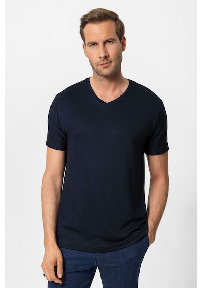 Antioch Basic V Yaka Erkek T-shirt Lacivert