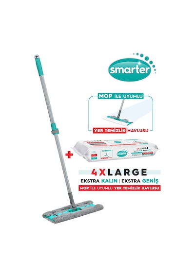 Smarter Yüzey Bez Uyumlu Magic Mop + Yer Temizlik Havlusu 30'lu