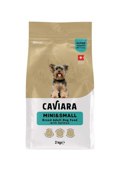 Caviara Somonlu Mini Ve Küçük Irk Yetişkin Köpek Maması 2 Kg