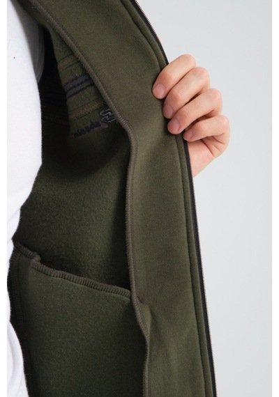 Shooter Sportswear Shooter Erkek Premium Kışlık Eşofman Takımı Regular Kapüşonlu Haki