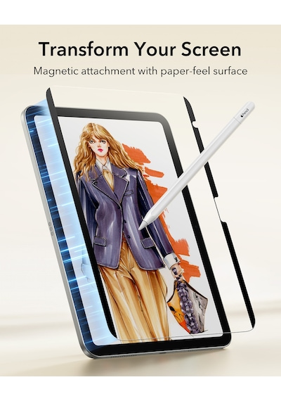 Apple Uyumlu iPad 10.9 Inç 10./11. Nesil - M2 - M3 2025 Paper Feel Kağıt Hissi Tablet Ekran Koruyucu
