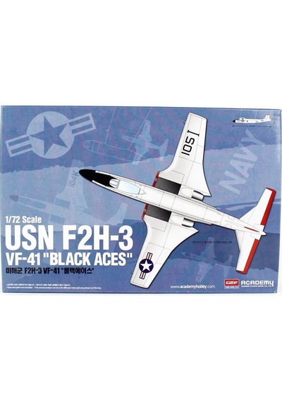 Academy 12548 1/72 Ölçek, Usn F2h-3 Vf-41 Black Aces Savaş Uçağı, Plastik Model Kiti-49271 Academy 12548 1/72 Ölçek, Usn F2h-3 Vf-41 Black Aces Savaş Uçağı, Plastik Model Kiti-49271