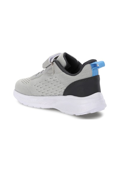 Slazenger Flarex Unisex Çocuk Cırt Cırtlı Gri / Koyu Gri Günlük Spor Ayakkabısı