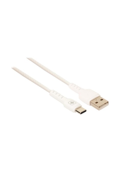 Swiss SWS-CAT02 Power Type-C Silikon Kaplamalı Data ve Şarj Kablosu - Beyaz 1M