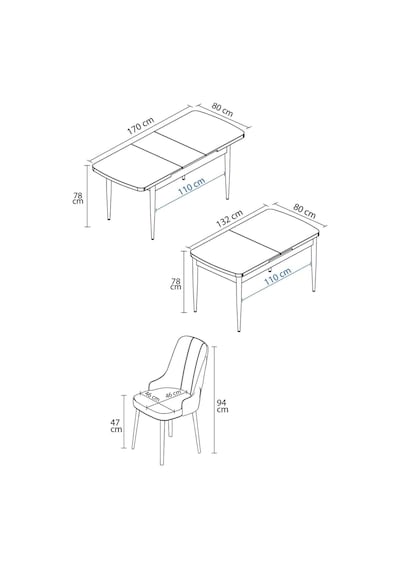 Clara Meşe Desen 80x132 Açılabilir Mdf Masa Yemek Odası Takımı,mutfak Takımı 4 Adet Sandalye Cappucino Clara Meşe Desen 80x132 Açılabilir Mdf Masa Yemek Odası Takımı,mutfak Takımı 4 Adet Sandalye Cappucino