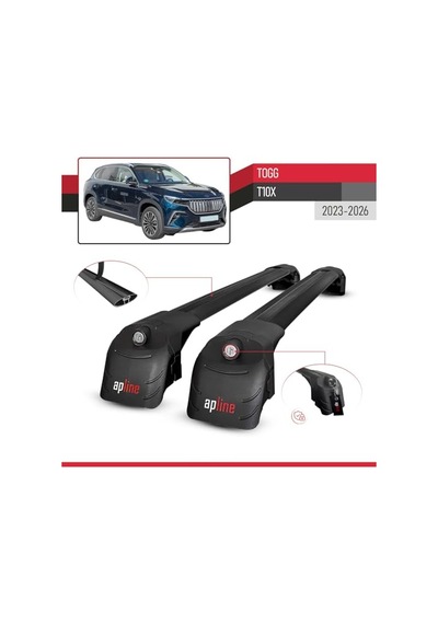 Togg T10x 2023 Ve Sonrası İle Uyumlu Ace-2 Ara Atkı Tavan Barı Siyah 2 Adet Diğer
