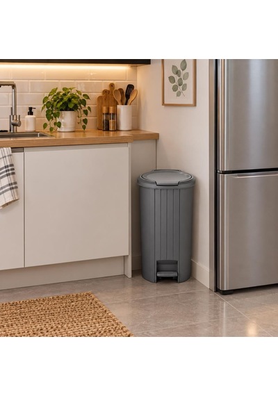 Tuffex Exclusive Serisi Bas Aç Ve Pedallı 12 Litre Çöp Kovası
