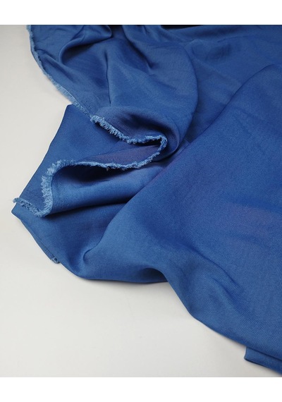 Taşlanmış Mavi Mat Saten Dokuma En 140 Cm X Boy 190 Cm -10550 Mavi