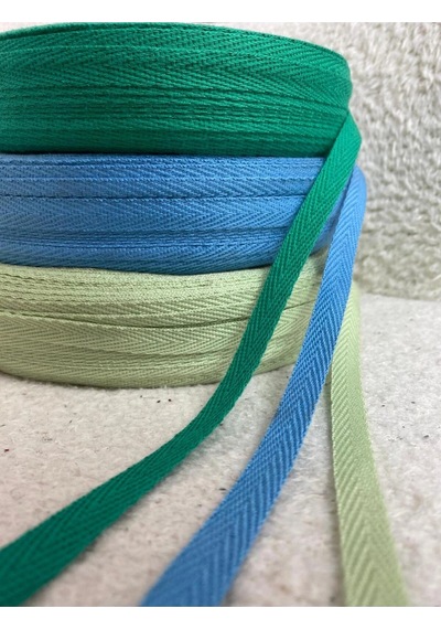 Karışık 1 Cm Eninde 3 Renk Dar Dokuma Şerit Balıksırtı Ekstrafor Şerit 3 Renk 9 Metre