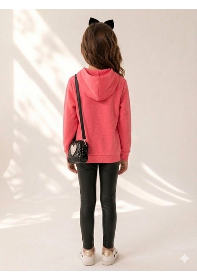 Kız Çocuk Nar Çiçeği Sweatshirt