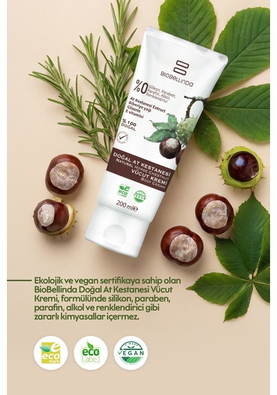 Doğal At Kestanesi Vücut Kremi 200 Ml 2'li Set