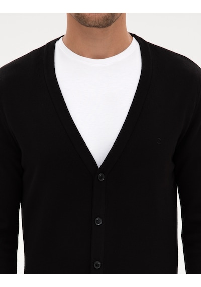 Pierre Cardin Erkek Siyah Hırka Triko 50317330-vr046 Siyah