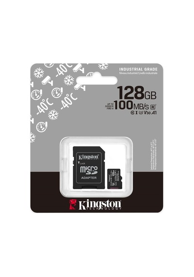 Kingston Sdcıt2-128gb 128gb Microsdxc Industrial C10 A1 Pslc Card + Sd Adapter Hafıza Kartı