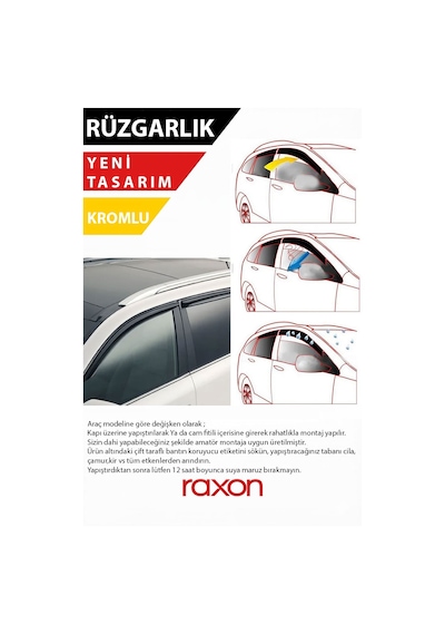 Hyundai Ix35 2010+ Kromlu Cam Rüzgarlığı 4'lü Paket
