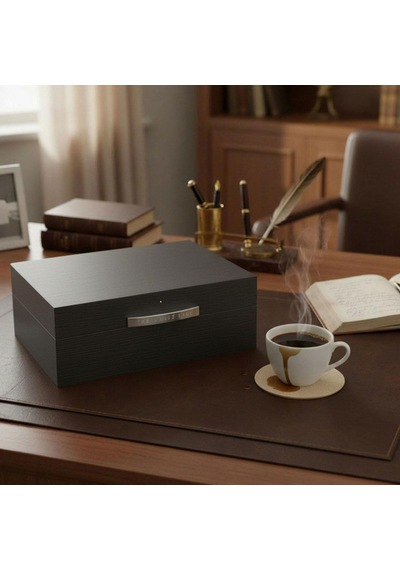 The White Spot Humidor Puro Kutusu Gri Meşe 50's