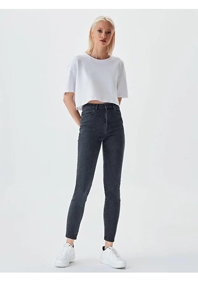 Ltb Dores Aıra Slım Mom Jean Yüksek Bel Pantolon Koyu Mavi