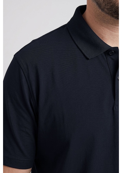 Tommy Life Lacivert Polo Yaka Büyük Beden Battal Erkek T-shirt - 88511