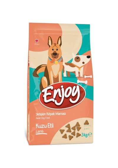Enjoy Kuzu Etli Yetişkin Köpek Maması 3 Kg 3451