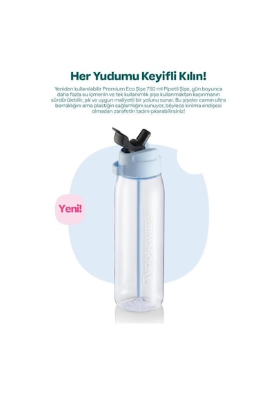 Tupperware Premium 750 ML Pipetli Matara