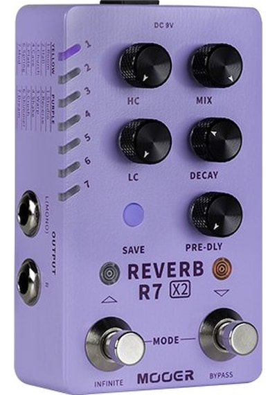 Mooer R7 X2 Stereo Reverb Pedalı M723