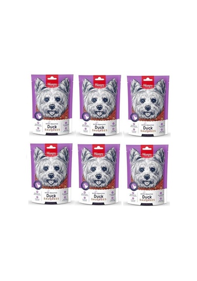 Wanpy Duck Sausages Köpek Ödülü 100 Gr X 6