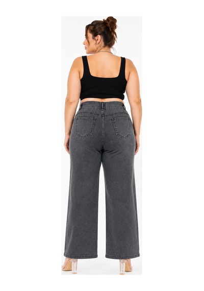 Zanessi Fashıon Büyük Beden Denim Taşlı Yüksek Bel Çiçek Baskılı Bol Paça Kadın Pantolon Siyah Zanessi Fashıon Büyük Beden Denim Taşlı Yüksek Bel Çiçek Baskılı Bol Paça Kadın Pantolon Siyah