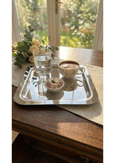 6'lı Lüks Paslanmaz Çelik Kare Sunum Tepsisi Seti - Gold Ve Gümüş Seçenekli-kahve Yanı İkramlık, Lokumluk, Dekoratif Takı Tabağı Ve Bardak Altlığı Gümüş Çok Renkli 6'lı Lüks Paslanmaz Çelik Kare Sunum Tepsisi Seti - Gold Ve Gümüş Seçenekli-kahve Yanı İkramlık, Lokumluk, Dekoratif Takı Tabağı Ve Bardak Altlığı Gümüş Çok Renkli