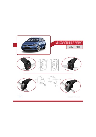Volkswagen Golf 7 5g Variant 2013-2019 Arası İle Uyumlu Ace-2 A