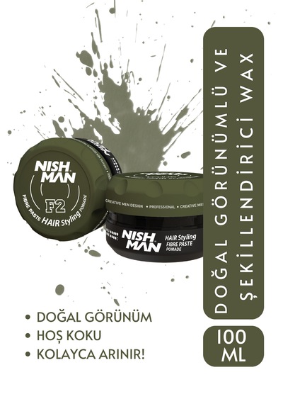 Nishman F2 Fiber Etkili Saç Şekillendirici Krem Pomade 100 Ml