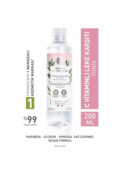 Yves Rocher Bright Botanical Leke Karşıtı Aydınlatıcı Tonik 200 ML