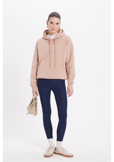 Tudors Kadın Oversize Geniş Kesim Pamuklu Yumuşak Dokulu İçi Polarlı Basic Vizon Kapüşonlu Sweatshirt-37907 Vizon1 Tudors Kadın Oversize Geniş Kesim Pamuklu Yumuşak Dokulu İçi Polarlı Basic Vizon Kapüşonlu Sweatshirt-37907 Vizon1
