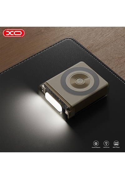 Pr226 38.5w Pd Type-c Usb-c Pd & Usb-a Çift Çıkış Magsafe Kablosuz 10000 Mah Powerbank Şarj Aleti Krem