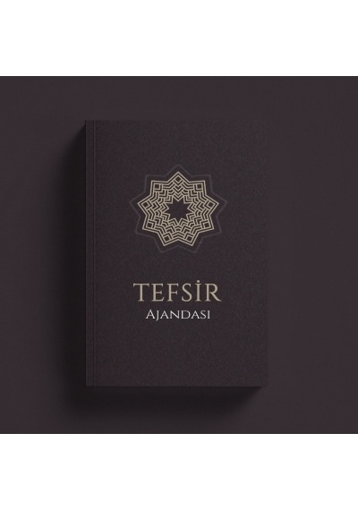 Tefsir Ajandası Karton Kapak - Gri Çok Renkli