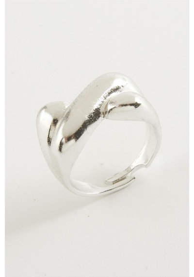 Zenviac456 Oval Metal Yüzük Zenviac45678 Gümüş Rengi 41182094
