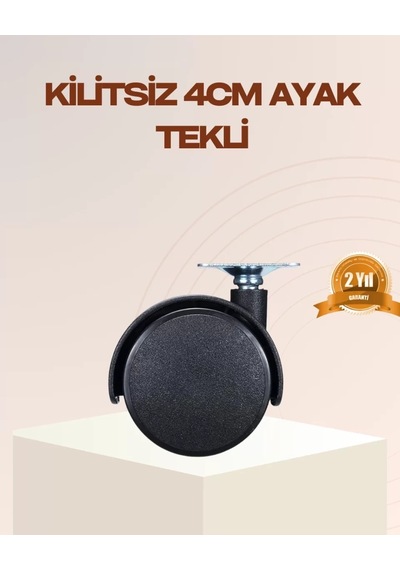 Home 4 Cm Kilitsiz Mobilya Ayağı Tekli Kolay Dönen Masa Ve Sehpa Ayağı Çok Renkli