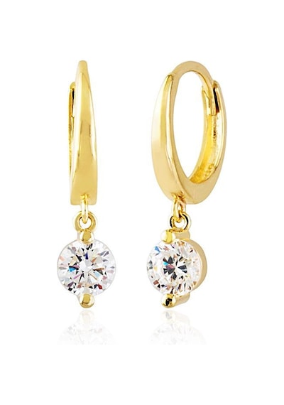 Sembol Gold Tektaş Altın Sallantılı Küpe 14K Gold