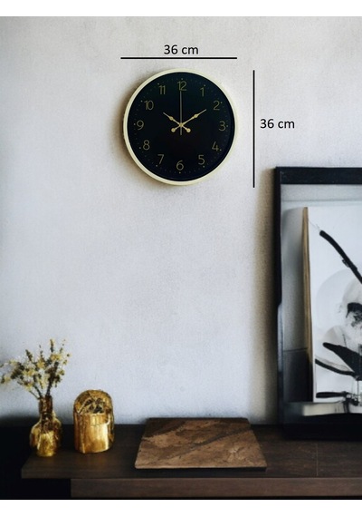36 Cm Standart Krem Duvar Saati Çok Renkli 65199325