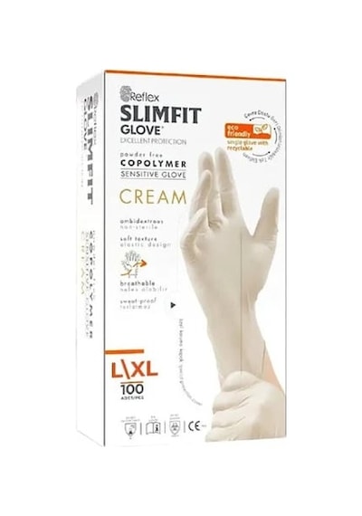 Slimfit Pudrasız Eldiven L 100'lü 20'li Paket