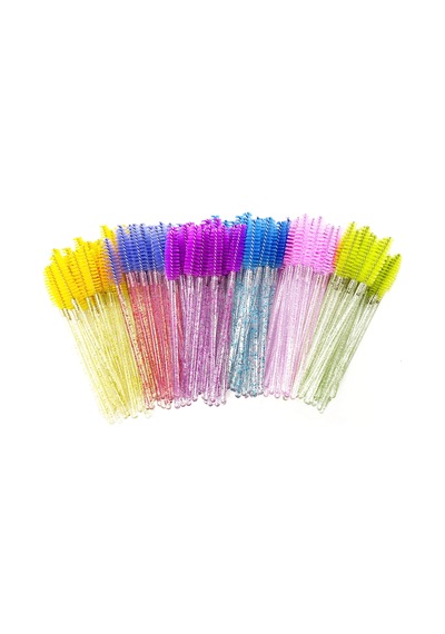 Tek Kullanımlık Kirpik Fırçaları Kirpik Uzatma Araçları Kaş Fırçası Maskara 50pcs Pink