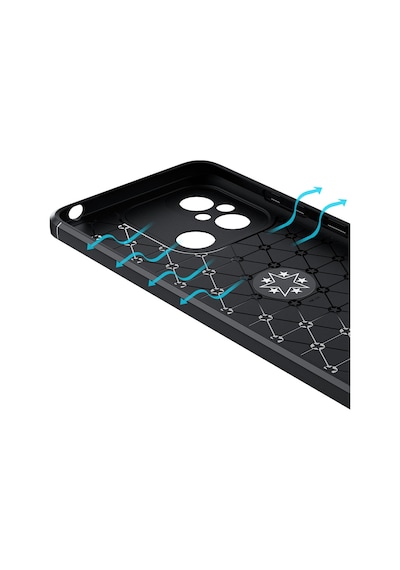 Xiaomi Redmi 12c Kılıf Zore Ravel Silikon Kapak Mavi