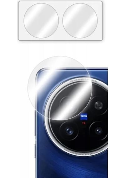 Vivo X200 Pro Esnek Nano Kamera Lens Koruyucu 2 Adet Şeffaf