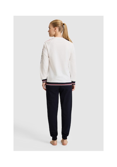 U.S. Polo Assn. Kadın Ekru Pijama Takımı 50333549-vr019 Ecru